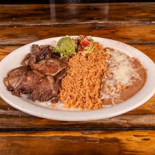 #21 Pork Carnitas Plate